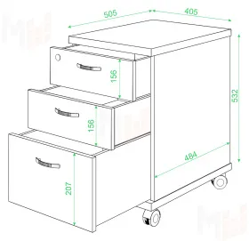 Тумба выкатная ТС-2