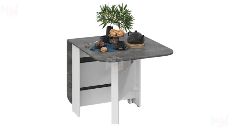 Стол-книжка Т1 Белый, Ателье темный