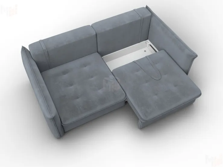 Диван прямой Лига-100 НПБ ( TOWER 10 серый )