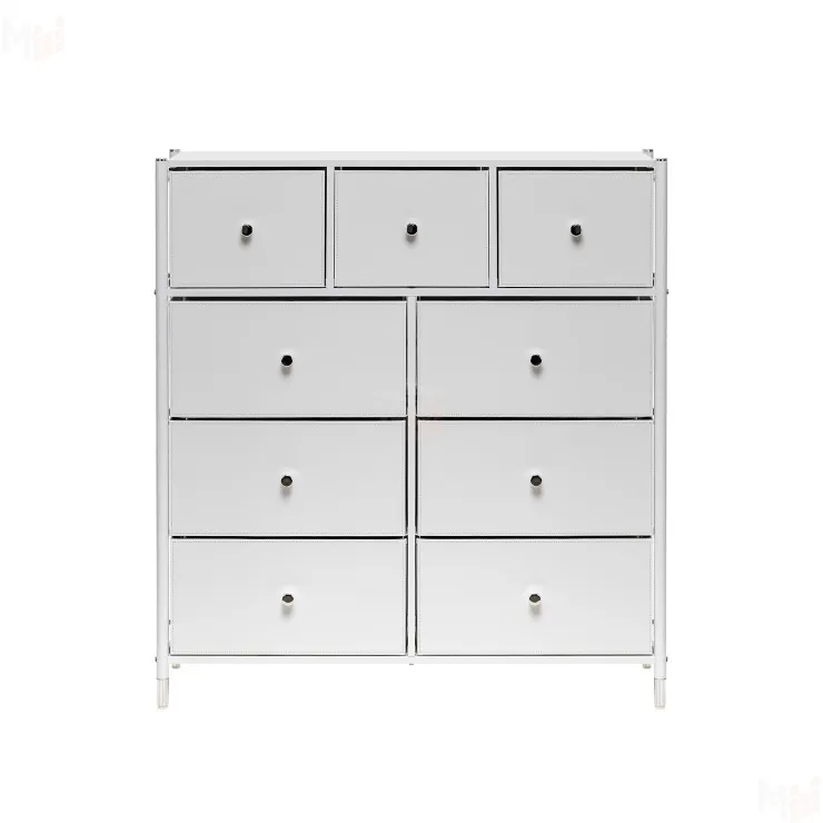 Комод Leset Нирита/Хайди, 9 ящиков, Белый (Белый/Белый)