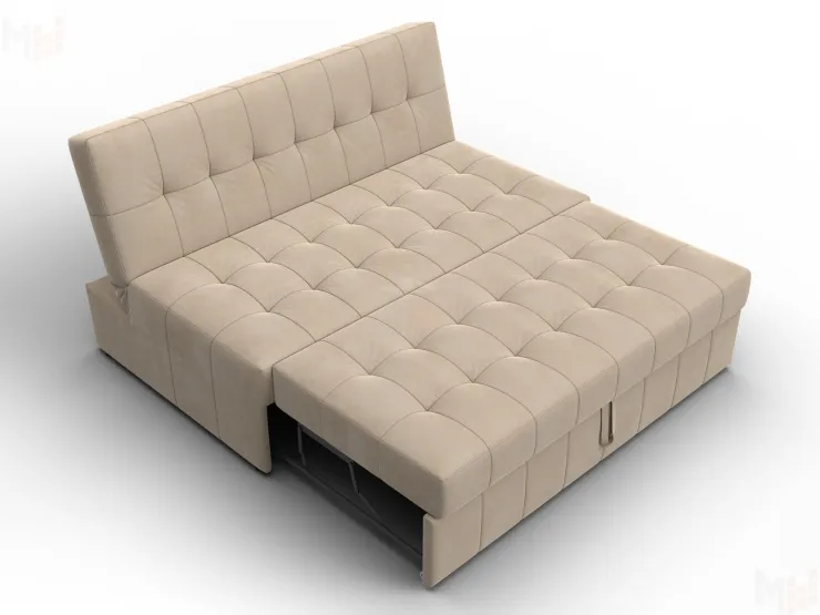 Диван прямой Лига-107 (140) ( SEVEN 729 бежевый )