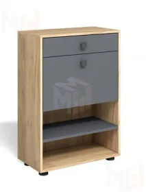 Обувница Мини-Лайт МЛ-4 Дуб крафт золотой/графит