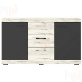 Комод Соната КС-1500 крафт белый/антрацит