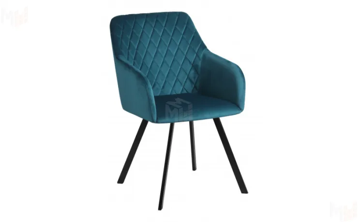 Кресло поворотное Барли Confetti izumrud/черный