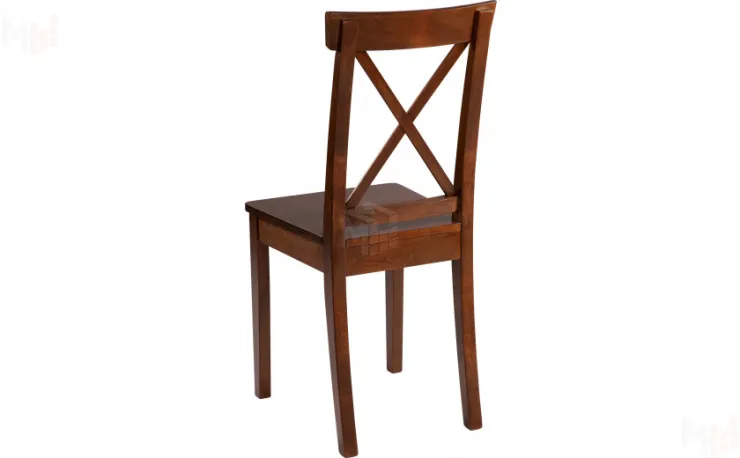 Стул деревянный с жестким сиденьем Бергольф Темный орех