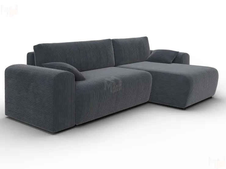 Диван угловой Лига-099 угол универсальный ( Vertical серый )