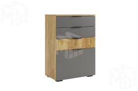 Комод Бери дуб крафт золотой/графит