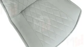 Стул Фэнди К2 Белый матовый, Велюр Confetti Silver