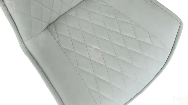 Стул Фэнди К2 Белый матовый, Велюр Confetti Silver