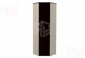 Шкаф угловой Ольга 9.1 Ясень Шимо Светлый/Венге