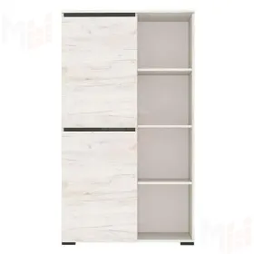 Буфет  ГРЕТТА  Буфет 2С Дуб Крафт белый - Антрацит