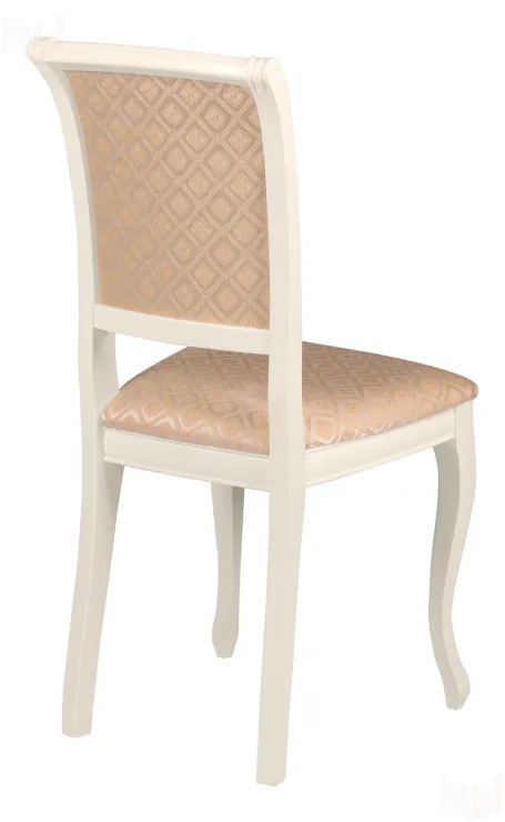 Обеденная группа стол Арей 140 Слоновая кость и 6 стульев Арктос Слоновая кость/Бежевый жаккард