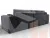 Диван угловой Лига-099 угол универсальный ( TOWER 11 темно-серый )