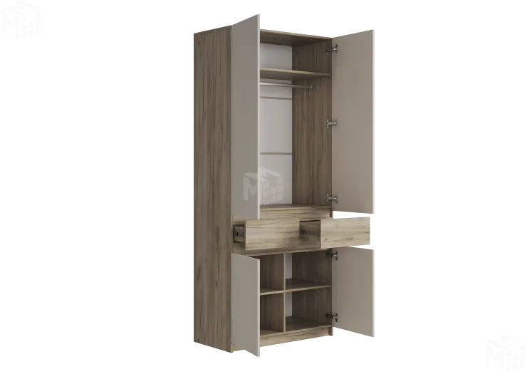 Прихожая Бостон со шкафом ШК-001 (ЛДСП Кашемир)