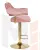 Стул барный DOBRIN CHARLY GOLD (розовый велюр (MJ9-32))