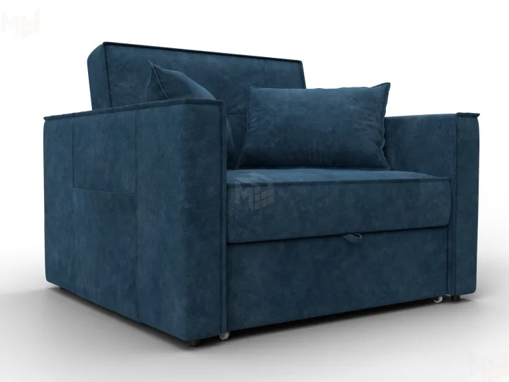 Кресло-кровать Лига-104 (80) ( BRUT 11 синий )