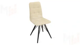 Стул Аспен К3 Черный муар, Велюр Confetti Cream
