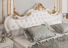 Кровать Натали 180х200 см белый глянец