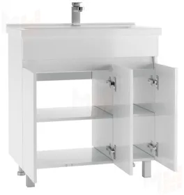Тумба под умывальник "Миранда 80 Норма" без ящика Айсберг