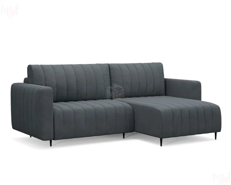 Угловой диван Флорент (Велюр серо-синий НВ-178 26)