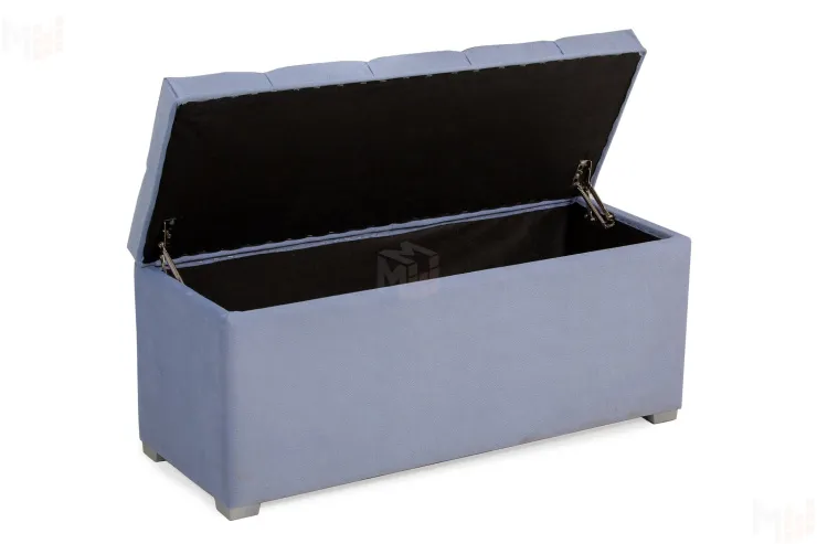 Пуфик Мишель 950 (велюр голубой)