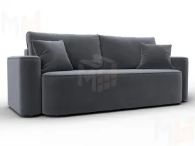 Диван прямой Лига-118 НПБ ( SEVEN 17 серый )