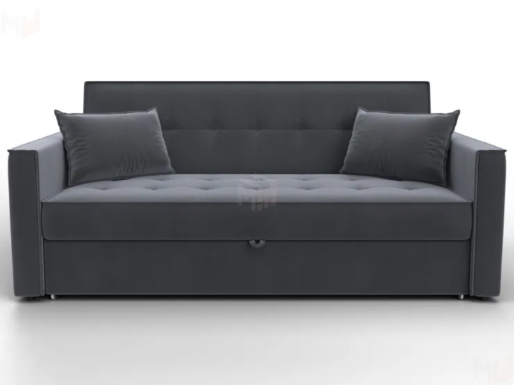 Диван прямой Лига-104 (160) ( SEVEN 17 серый )