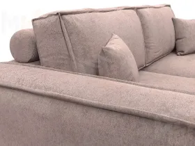 Диван прямой Лига-081 НПБ ( TOWER 05 бежевый )