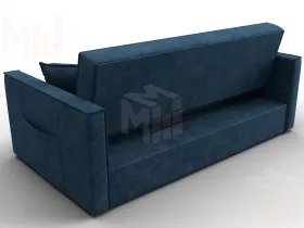 Диван прямой Лига-104 (160) ( BRUT 11 синий )
