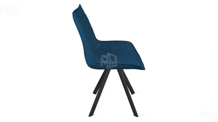 Стул Фэнди К2 Черный муар, Велюр Confetti Blue