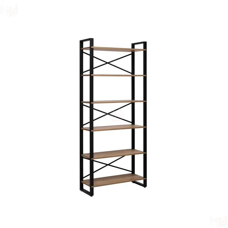 Стеллаж Leset Стилвуд 136 (Чёрный/Дуб крафт золотой)