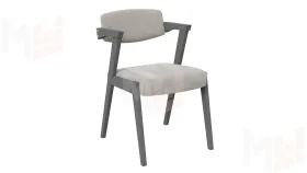 Стул Гонконг 2 - N-242 Графит, тк. №208 Велюр Jercy cream