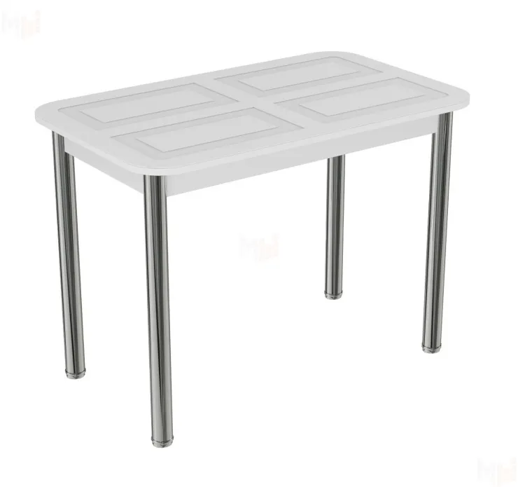 Стол Квадро (белый, ноги прямые)