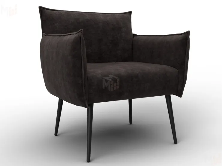 Кресло Лига-083 ( велюр BRUT 17 коричневый )