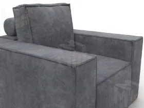 Кресло Лига-081 НПБ ( BRUT 16 темно-серый )