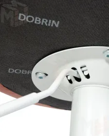 Стул барный DOBRIN TAILOR WHITE (пудрово-розовый велюр (MJ9-32))