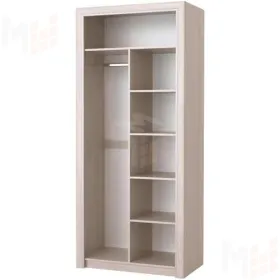 Шкаф Октава 2С с перегородкой (дуб клабхаус серый)