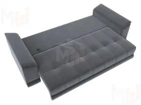 Диван прямой НордСтар НПБ ( SEVEN 17 серый )