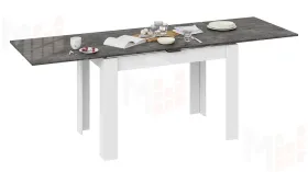 Стол раздвижной Промо  тип 4 Белый, Ателье темный