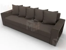 Диван прямой Дубай Лайт ( Коричневый )
