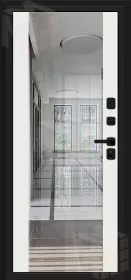 Входная металлическая дверь Лайнер-3 Total Black/Nordic Oak