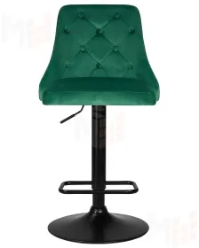 Стул барный DOBRIN JOSEPH BLACK (зеленый велюр (MJ9-88))