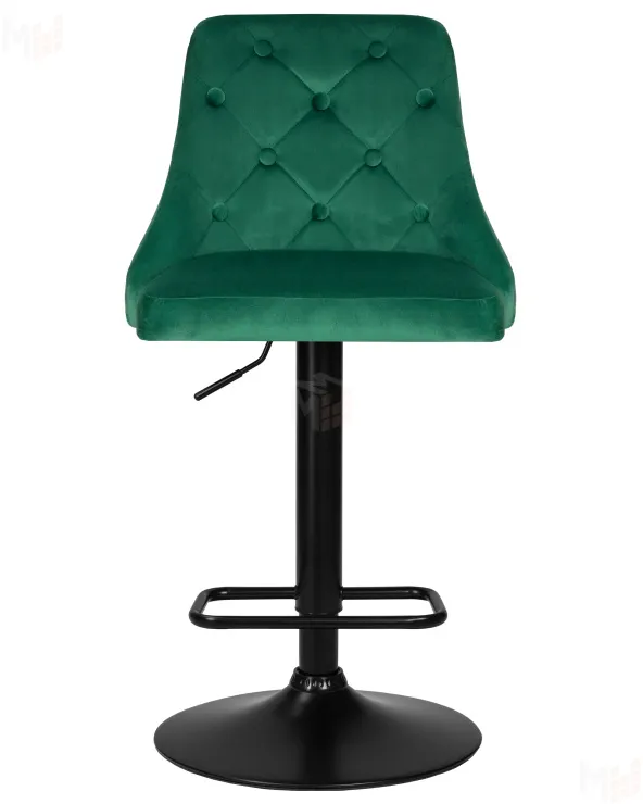 Стул барный DOBRIN JOSEPH BLACK (зеленый велюр (MJ9-88))