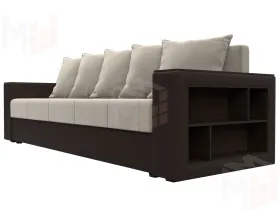 Диван прямой Дубай Лайт ( Бежевый\Коричневый )