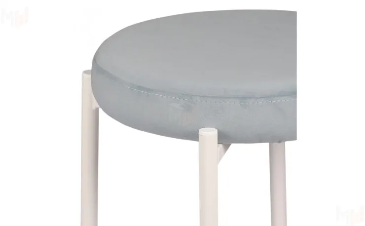 Табурет Кен Confetti dusty blue/белый 