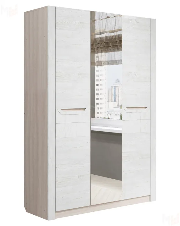 Шкаф 3-дв Ривьера РИВ2 ясень шимо 