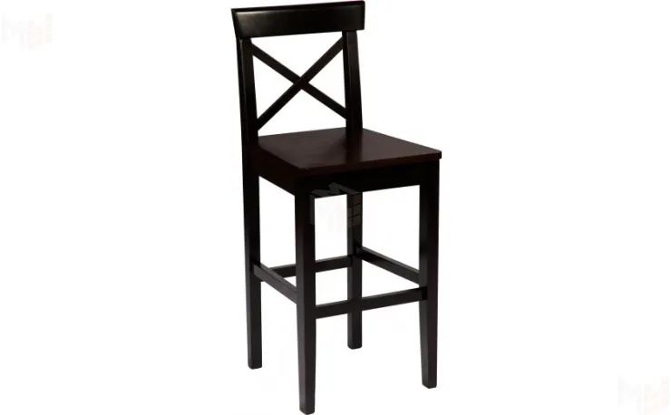 Стул полубарный деревянный с жестким сиденьем Бергольф Венге