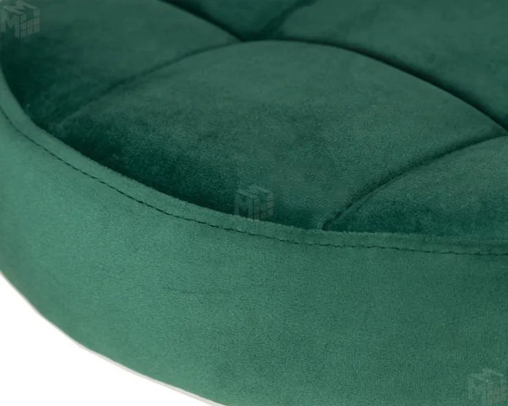 Табурет барный DOBRIN BRUNO GOLD (зеленый велюр (MJ9-88))