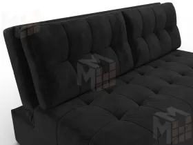 Диван прямой Лига-107 (160) ( SEVEN 35 черный )