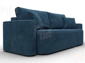 Диван прямой Лига-118 НПБ ( BRUT 11 синий )